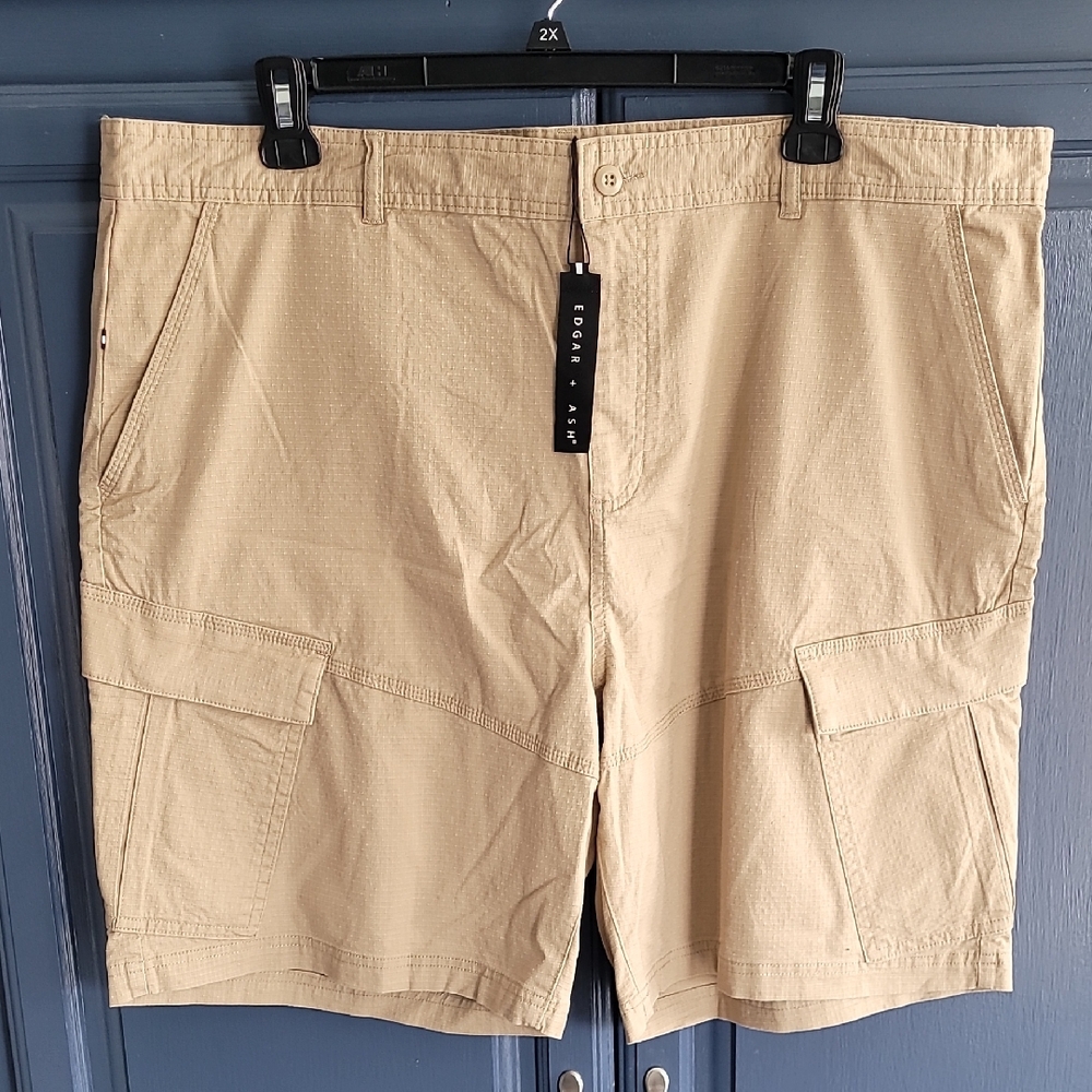 NWT Edgar + Ash Men's Tan Cargo Shorts 2XL